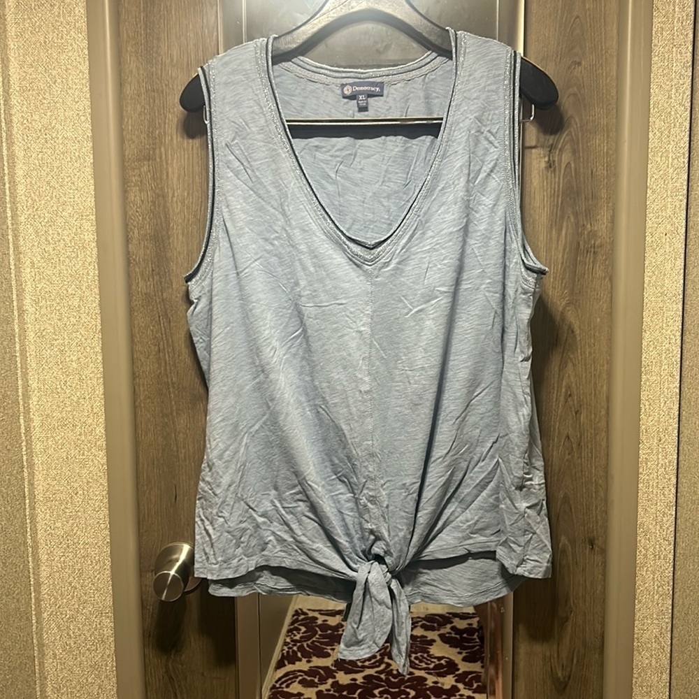 Democracy Light Blue Tank Top